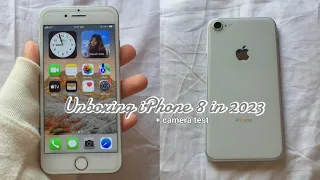 Unboxing iPhone 8 in 2023 + camera test / Aesthetic #unboxing #iphone #iphone8