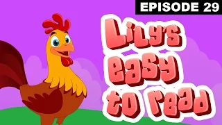 The Cock And A Lion - Reading Practice for Kids - Rebus Stories - Lily's Easy To Read -  Episode 29