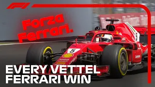 All Sebastian Vettel's Ferrari Wins - Team Radio Best Bits!