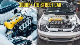 300HP+ ITB ALL MOTOR STREET K24 CIVIC - FULL FEATURE