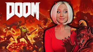 ПРОХОЖДЕНИЕ DOOM (2016) ИГРАЮ В ПЕРВЫЙ РАЗ - DOOM 4 обзор, геймплей №2 ► forestcatplay