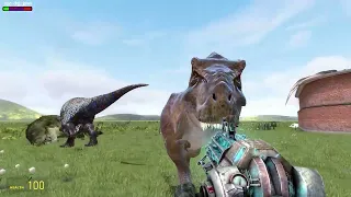 Garry's Mod t rex battle royale