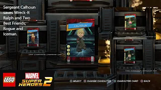 LEGO MARVEL Super Heroes 2: Sergeant Calhoun saves Ralph and Two Best Friends; Rogue and Iceman.