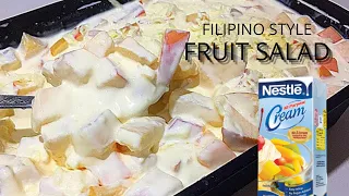 Fruit Salad using Fruit Cocktail | Creamy Fruit Salad Filipino Style