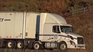 Haney Truck Line Volvo Pulls Long Steep Grade in Oregon