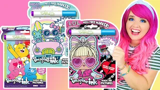 Coloring Hello Kitty, Care Bears & LOL Surprise Magic Ink Coloring & Activity Books | Imagine Ink