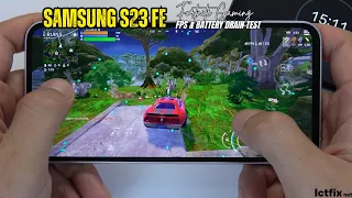 Samsung Galaxy S23 FE Fortnite Gaming test | Exynos 2200, 120Hz Display
