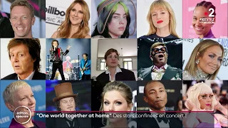 One World : Together At Home by Lady Gaga - Journal 20h France 2 (French TV)