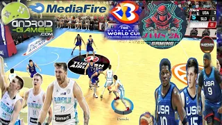 SLOVENIA vs. U.S.A. my own version of FIBA 2K.WORLD CUP android Games😊🔥🔥