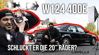 LEVELLA | W124 400E | Unser E60 AMG Bodykit ist fertig! - Schluckt er die 20” Räder?