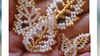 Yaprak  Yapımı 🍃( Peyote)  |  How to Make Leaf with Beads? (Peyote)