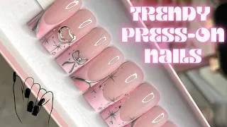 HOW TO MAKE TRENDY PRESS ON NAILS 💅🏼 QUICK & EASY TRENDY NAIL ART TUTORIAL