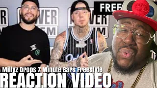 Millyz Drops 7 Minute Bars Freestyle REACTION !!!!  🔥🔥🔥🔥🔥