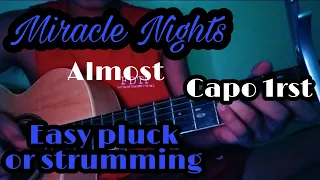 ALLMO$T - Miracle Nights (feat. L.A. GOON$ & Peso Mercado) Guitar tutorial strumming and flucking