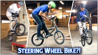 Steering Wheel BMX Game Of Bike! What Did I Get Into?!