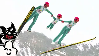 絶対に笑うバカ競技『スキージャンプ・ペア』