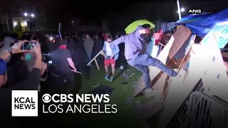 LAPD responds to violence at UCLA campus