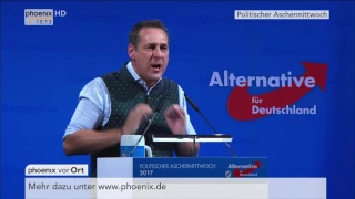 Politischer Aschermittwoch: Frauke Petry und Heinz-Christian Strache am 01.03.2017