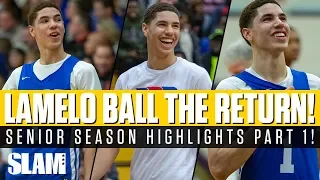 LaMelo Ball: The RETURN to High School! Senior Highlights Part 1 🔥