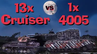WOT Blitz 13x Cruiser II vs FV 4005  Can Tier 1 Kill Tier 10?