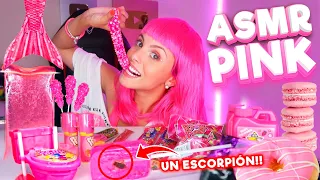 COMIENDO TODO ROSA ASMR💖 PINK FOOD🍬 | Jenny Devil😈