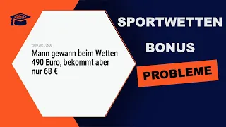 Bonus Freispielen Probleme (Mann gewann beim Wetten 490 Euro, bekommt aber nur 68 € - heute.at )