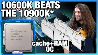 Intel i5-10600K Cache Ratio & RAM Overclock Beats 10900K: How Much Memory Matters