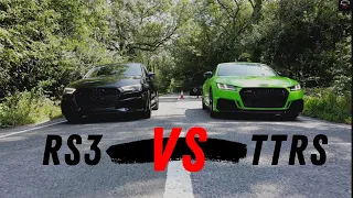 Audi TT RS VS Audi RS3 | Street Race | Drag Race