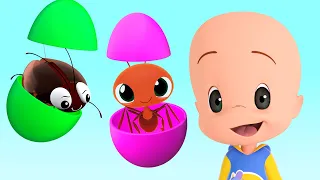 Surprise Eggs: Animals | Learn the colors with Cuquin and his friends