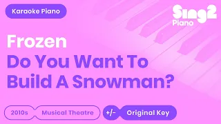 Do You Want to Build a Snowman? - Frozen | Kristen Bell (Karaoke Piano)