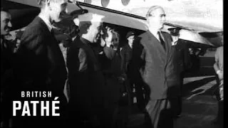 Mr Nehru Arrives At London Airport (1955)