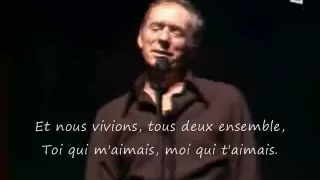 Les Feuilles Mortes : Yves Montand