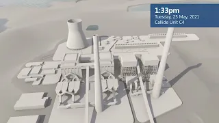 Animation of the Callide Unit C4 incident