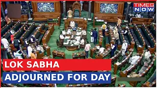 Lok Sabha Adjourned For The Day As Opposition Throws Jibes | Monsoon Session 2023| Latest Updates