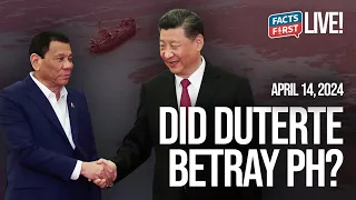 Duterte agreement sa China, isang paghuhudas?