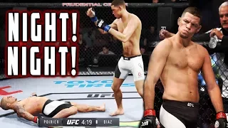 NATE DIAZ VS DUSTIN POIRIER! GO TO SLEEP! UFC 2 RANKED CHAMPIONSHIP GAMEPLAY!