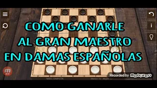 Nivel Gran Maestro Damas Españolas