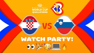 Croatia v Slovenia - Watch Party | ⚡🏀 #FIBAWC Qualifiers | #WinForAll