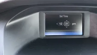 How to set the clock on a 2018 Ford Focus S