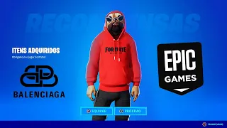 A EPIC GAMES ME ENVIOU TODOS OS ITENS BALENCIAGA - FORTNITE