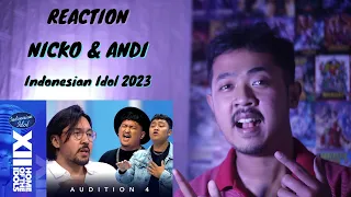 REACTION NICKO & ANDI INDONESIAN IDOL 2023