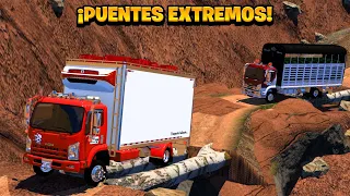 ¡LOS PUENTES MÁS PELIGROSOS DE CRUZAR! | American Truck Simulator