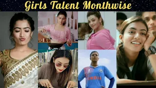 Types of Girls Talent Monthwise 😍 | fun game ☺️