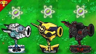 Plants vs Zombies : New Peashooter Transformer ( Yellow, Black, White )