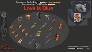 Love Is Blue by André Popp arranged by Paul Mauriat - Relaxing Music  Logic Pro orchestration.