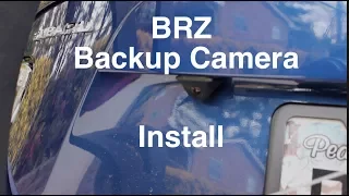 BRZ Backup Camera Install