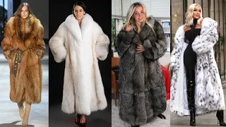 Most Popular Flattering Collection Fur Coat for Girls#winter dress #furcoat #Gucci #hollywood #trend