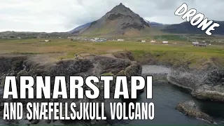 ARNARSTAPI and the most mysterious SNÆFELLSJÖKULL VOLCANO🌋 WEST ICELAND 🇮🇸 Drone 2023