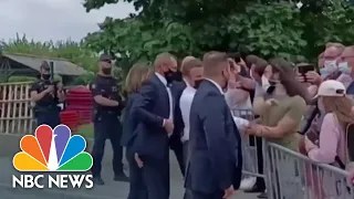 French President Macron Gets Slapped In Face During Meet & Greet