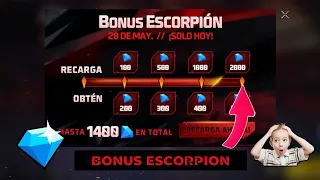 RECARGANDO PARA EL BONUS DE DIAMANTES Y INTENTANDO SACAR EL TRAJE ESCORPIÓN "epico" 🤑🤑 // SANTI FF